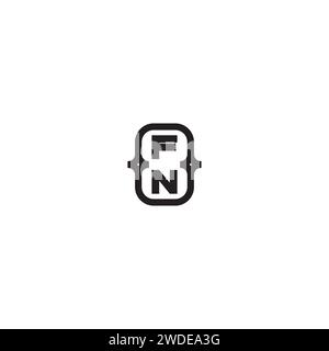 FN line bold concept in high quality professional design that will print well across any print media Stock Vector