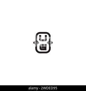 UG line bold concept in high quality professional design that will print well across any print media Stock Vector