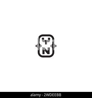YN line bold concept in high quality professional design that will print well across any print media Stock Vector