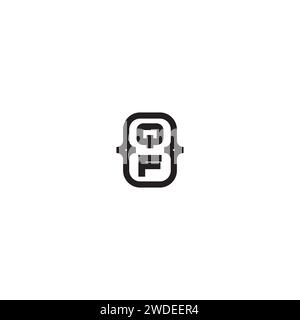 QF line bold concept in high quality professional design that will print well across any print media Stock Vector