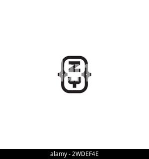 ZY line bold concept in high quality professional design that will print well across any print media Stock Vector