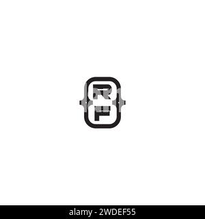 RF line bold concept in high quality professional design that will print well across any print media Stock Vector