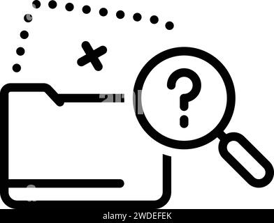 Icon for missing data,missing Stock Vector