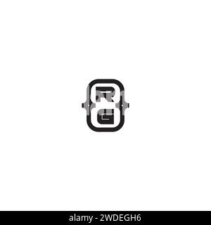 RG line bold concept in high quality professional design that will print well across any print media Stock Vector