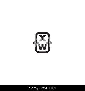 XW line bold concept in high quality professional design that will print well across any print media Stock Vector