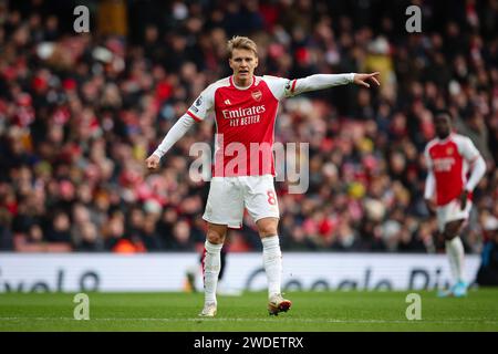 LONDON, UK - 20th Jan 2024:  Martin Odegaard of Arsenal during the Premier League match between Arsenal FC and Crystal Palace FC at Emirates Stadium  (Credit: Craig Mercer/ Alamy Live News) Stock Photo