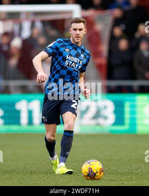 Derby County's Callum Elder during the Sky Bet League One match at the LNER Stadium, Lincoln. Picture date: Saturday January 20, 2024. Stock Photo