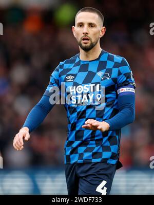 Derby County's Conor Hourihane during the Sky Bet League One match at the LNER Stadium, Lincoln. Picture date: Saturday January 20, 2024. Stock Photo