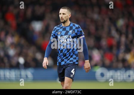 Derby County's Conor Hourihane during the Sky Bet League One match at the LNER Stadium, Lincoln. Picture date: Saturday January 20, 2024. Stock Photo