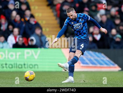 Derby County's Conor Hourihane during the Sky Bet League One match at the LNER Stadium, Lincoln. Picture date: Saturday January 20, 2024. Stock Photo