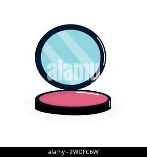 Blush Powder Vector Illustration Stock Vector