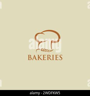 Bakeries Logo. Chef Logo. Food Icon Stock Vector