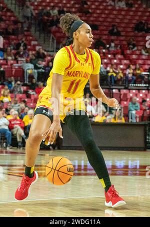 Maryland Guard Jakia Brown-turner, Left, And Guard Emily Fisher 