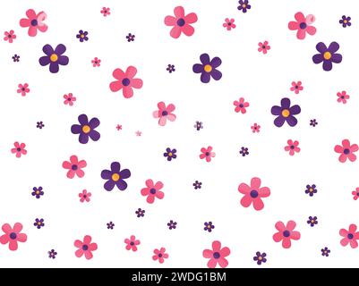 Beautiful flowers pattern Background Stock Vector