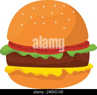 Burger Vector Illustration Stock Vector
