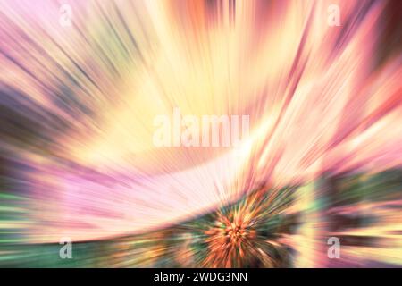 Motioned blurred abstract colorful background or wallpaper. Stock Photo