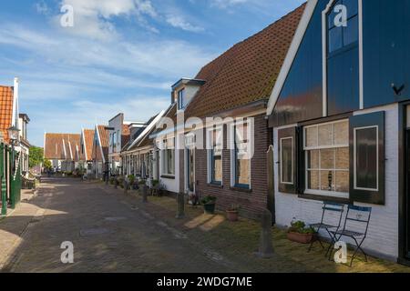 Lane in Oosterend, North Sea island of Texel, North Holland, Netherlands Stock Photo