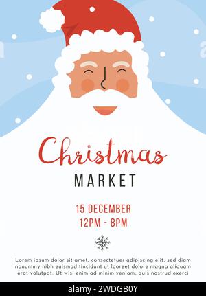 Flat fair celebration vertical poster template Vector illustration ...