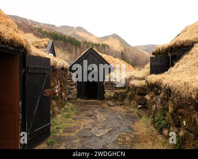 The Skógar Museum is an eco-museum of Iceland located in the village of Skógar, in the south of the country. Stock Photo