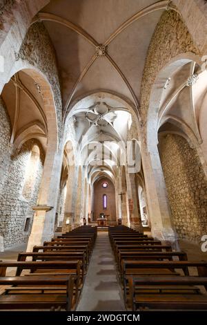 Perouges, France - Aug 22, 2022: The fortified church of Sainte-Marie ...