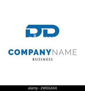 Initial Letter DD Icon Logo Design Template Stock Vector