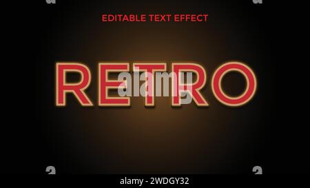 Editable text style effect - retro summer text in grunge style theme. vector illustration. Stock Vector