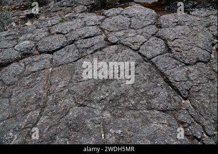 Rocks breaking down due to erosion on the Pinnacle trail in the Grampians National Park, Australia Stock Photo