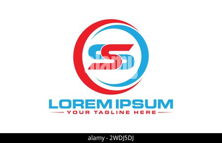 SS Logo Design. Stock Vector