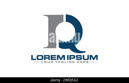RQ Letter Logo Design. Creative and Modern RQ QR Logo Design. Stock Vector