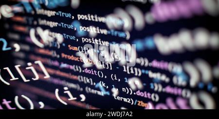 Programming code background . Software developer programming code ...