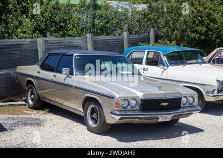 1977 model Holden Statesman sedan motor vehicle , made by Holden motor cars in Australia, pictured in Mudgee town New South Wales,Australia,2024 Stock Photo