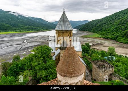 Ananuri castle located on the Aragvi River in Georgia Eastern Europe Stock Photo