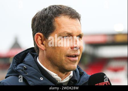 Rotterdam, Netherlands. 21st Jan, 2024. ROTTERDAM, 21-1-24, Stadium het Kasteel, Dutch eredivisie, Sparta Rotterdam - Go Ahead Eagles, Credit: Pro Shots/Alamy Live News Stock Photo