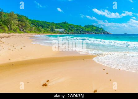 Anse Intendance beach on a sunny day. Mahe island, Seychelles Stock Photo