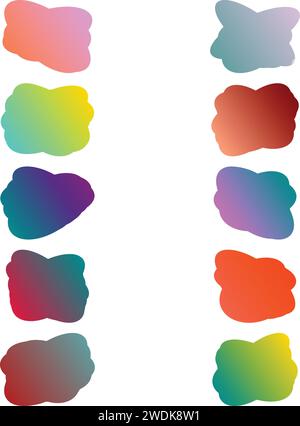 A simple cut out transparent gradient cloud speech bubble shape design ...