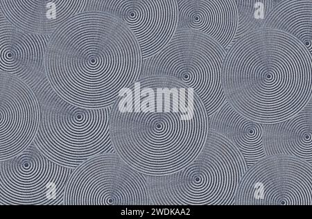 Zen pattern in gray sand Stock Photo