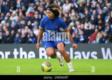 London, UK. 21st January 2024; Stamford Bridge, London, England: Womens Super League Football, Chelsea  versus Manchester United; Lauren James of Chelsea Credit: Action Plus Sports Images/Alamy Live News Stock Photo