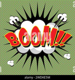 Boom text pop art design vector image design vector image Stock Vector