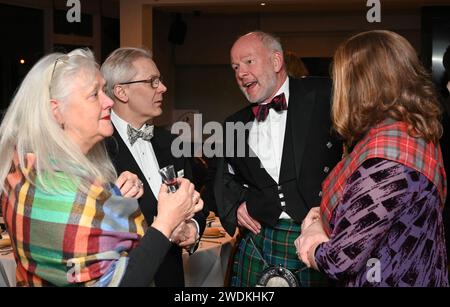 Guests during the London Scottish Football Club 2024 Burns Night at Richmond Athletic Ground, Richmond, United Kingdom on the 20 January 2024. Photo by Alan Stanford / PRiME Media Images Stock Photo