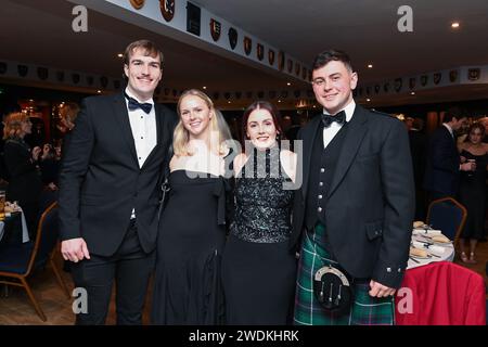 Guests during the London Scottish Football Club 2024 Burns Night at Richmond Athletic Ground, Richmond, United Kingdom on the 20 January 2024. Photo by Alan Stanford / PRiME Media Images Stock Photo