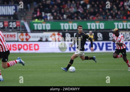 Rotterdam, Netherlands. 21st Jan, 2024. ROTTERDAM, NETHERLANDS - JANUARY 21: during the Dutch Eredivisie match between Sparta Rotterdam and Go Ahead Eagles at Sparta-stadion Het Kasteel on January 21, 2024 in Rotterdam, Netherlands. (Photo by Henny Meyerink/BSR Agency) Credit: Orange Pics BV/Alamy Live News Stock Photo