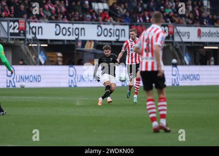 Rotterdam, Netherlands. 21st Jan, 2024. ROTTERDAM, NETHERLANDS - JANUARY 21: during the Dutch Eredivisie match between Sparta Rotterdam and Go Ahead Eagles at Sparta-stadion Het Kasteel on January 21, 2024 in Rotterdam, Netherlands. (Photo by Henny Meyerink/BSR Agency) Credit: Orange Pics BV/Alamy Live News Stock Photo