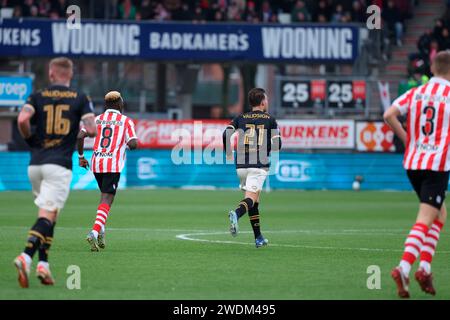 Rotterdam, Netherlands. 21st Jan, 2024. ROTTERDAM, NETHERLANDS - JANUARY 21: during the Dutch Eredivisie match between Sparta Rotterdam and Go Ahead Eagles at Sparta-stadion Het Kasteel on January 21, 2024 in Rotterdam, Netherlands. (Photo by Henny Meyerink/BSR Agency) Credit: dpa/Alamy Live News Stock Photo