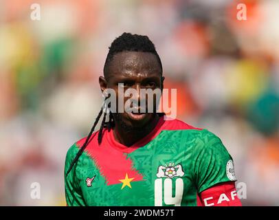 1 20, 2024. LIVE images from Group C African Cup of Nation 2023 game between Algeria vs Burkina Faso, Stade de la Paix, Bouake, . Kim Price/CSM Stock Photo