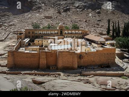 Saint Catherine's Monastery at Mount Sinai Egypt Stock Photo