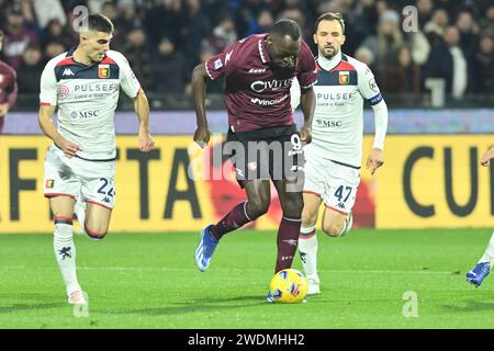 Salerno,Italy,21,January,2024  during the Serie A Macth Between US Salernitana 1919 vs Genoa CFC  Credit:Agostino Gemito/ Alamy Live News Stock Photo