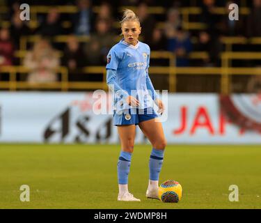 Manchester, UK. 21st Jan, 2024. Alex Greenwood of Manchester City during the The FA Women's Super League match Manchester City Women vs Liverpool Women at Joie Stadium, Manchester, United Kingdom, 21st January 2024 (Photo by Conor Molloy/News Images) in Manchester, United Kingdom on 1/21/2024. (Photo by Conor Molloy/News Images/Sipa USA) Credit: Sipa USA/Alamy Live News Stock Photo