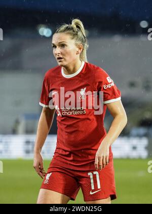 Manchester, UK. 21st Jan, 2024. Manchester, England, January 21st 2024: Melissa Lawley (11 Liverpool) in action during the Barclays FA Womens Super League game between Manchester City and Liverpool at Joie Stadium in Manchester, England (Natalie Mincher/SPP) Credit: SPP Sport Press Photo. /Alamy Live News Stock Photo