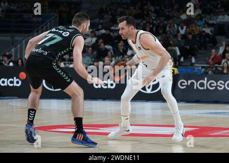 Madrid, Spain. 21st Jan, 2024. Rudy Fernández of Real Madrid in action during Liga Endesa match between Real Madrid and Bilbao Basket at WiZink Center on January 21, 2024 in Madrid, Spain. (Photo by Oscar Gonzalez/Sipa USA) (Photo by Oscar Gonzalez/Sipa USA) Credit: Sipa USA/Alamy Live News Stock Photo