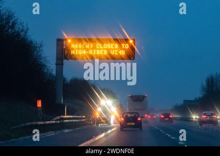 A66 road closed hi res stock photography and images Alamy